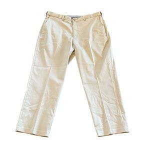 Haggar Iron Free Premium Khaki Flat Front Tan Pants Size‎ 38W 29L